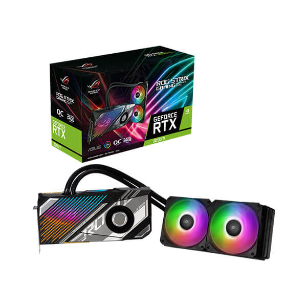 Asus ROG Strix LC RTX 3090 TI OC 24GB Gaming Graphics Card with 240mm ARGB AIO Cooler